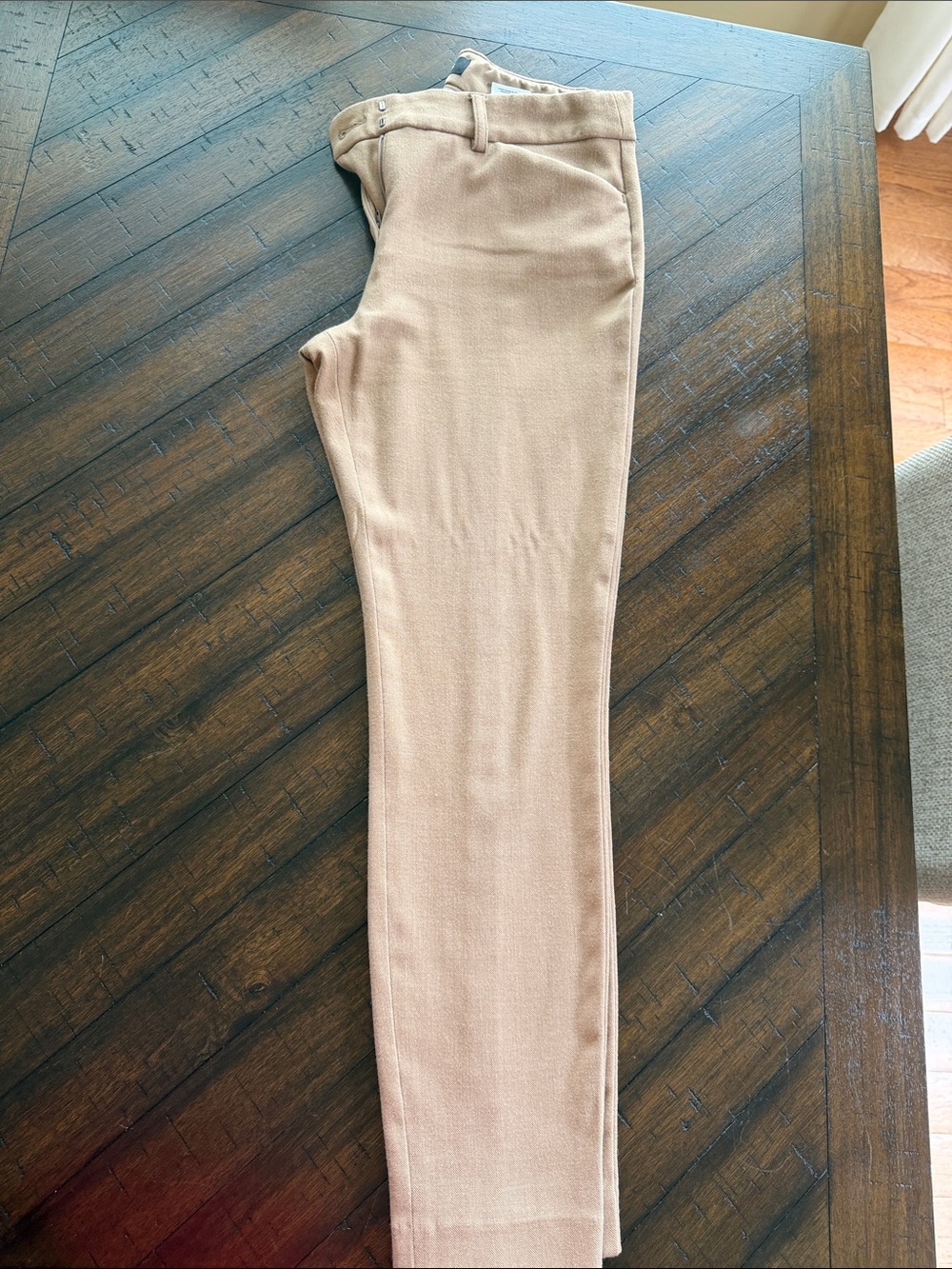 Express Women’s Petite Slim Straight Dark Beige/Tan Pants
